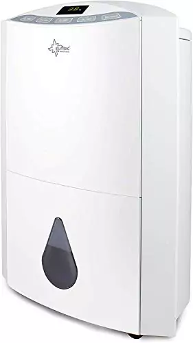 SUNTEC Luftentfeuchter Dryfix 20 Design – für Räume bis 150 M³ (63 m2) | Raumentfeuchter mit 20 l/Tag Entfeuchtung | Entfeuchter elektrisch inkl Luftreiniger Funktion + mobile Wäschetrocknung